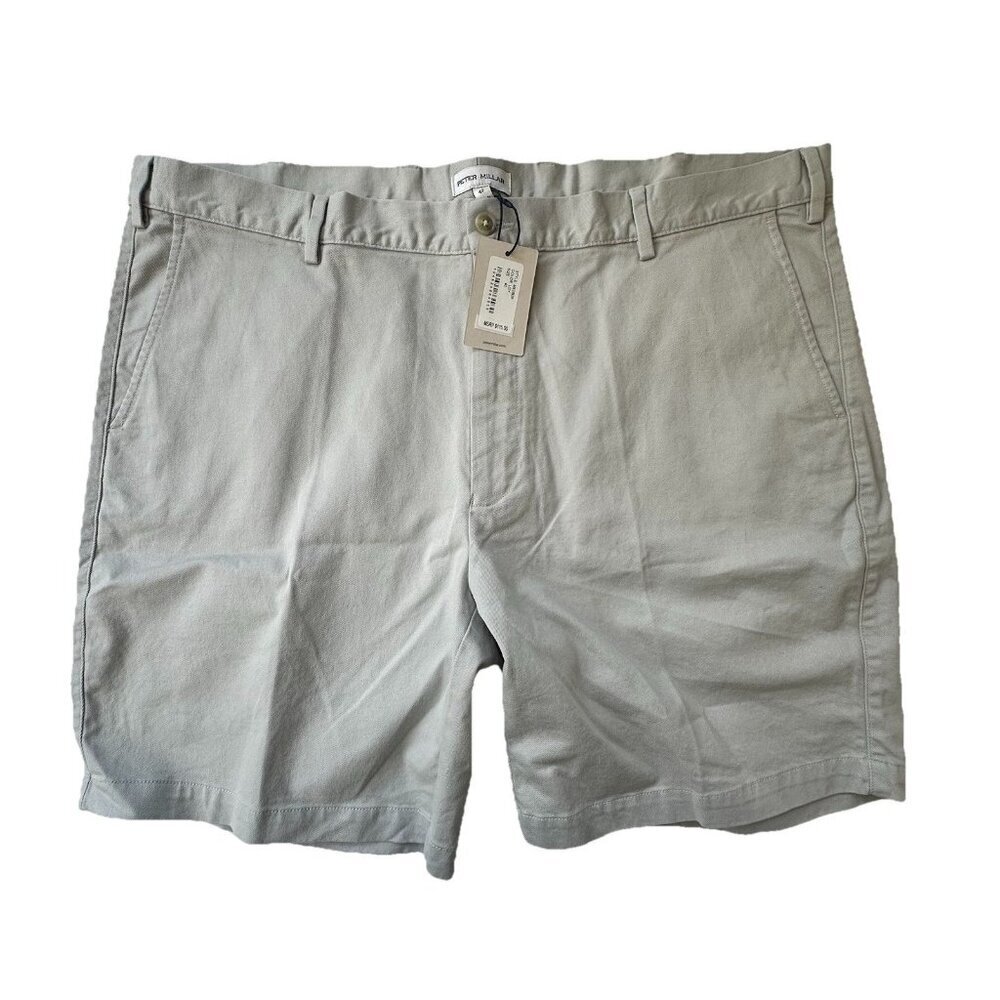 Peter Millar Shorts Men SZ 40 Gray Golf Crown Pilot Twill Stretch Cotton